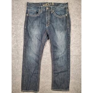 Helix Jeans Slim Boot Mens Size 34x29* Dark Wash Grunge Y2K Faded